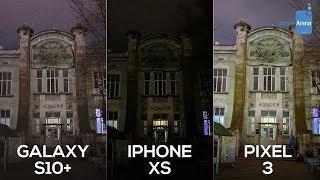 Galaxy S10+ vs iPhone XS vs Pixel 3: NIGHT Camera Comparison