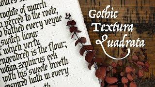 Gothic Textura Quadrata (medieval calligraphy tutorial) // Sunday Scriptorium Ep. 2