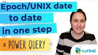 Convert Epoch/ Unix time to datetime in Power Query in one step!
