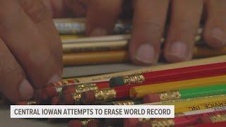 Central Iowan attempts to erase history with world record pencil collection