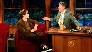 Matthew Gray Gubler on The Late Show 2012.01.03