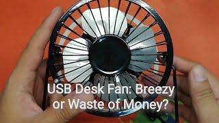 Shopee Haul: 4-inch USB desk fan. Worth the money?