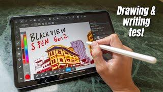 S Pen Gen 2 with Blackview Tab 18 (drawing and writing test)