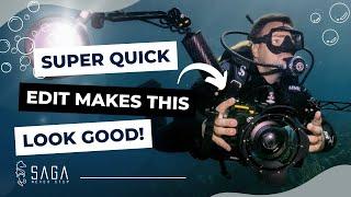 How to EDIT underwater photos in 5 MINUTES