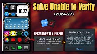 Scarlet Revoked ? Here are some best solutions | How to fix unable to verify app ios