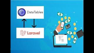 how to use Laravel Datatables by yajra with  server-side