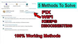 FIX WiFi Keeps Disconnecting on Windows 10/7 || WiFi disconnecting automatically on Windows 10