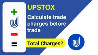 How to calculate Upstox trading charges | Upstox brokerage charges calculator | Upstox charges