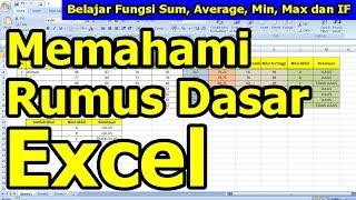 Belajar Fungsi SUM, Average, Min, Max dan Rumus IF pada Excel