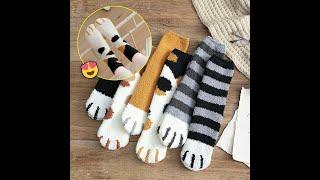 funny cute cat paw socks | perfect for the winter