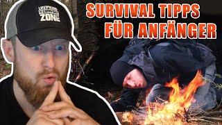 5 SURVIVAL Tipps für Anfänger! - Welche Techniken muss man kennen? | Fritz Meinecke reagiert