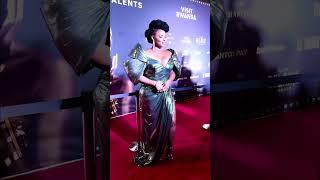 Yemi Alade on red carpet at the Trace Awards festival