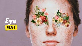 How to Create a Flower Eye Edit | Surreal Photo Manipulation| PicsArt Tutorial