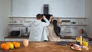 Happy couple dancing in a kitchen - Free Stock Video - (1080p)