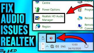 Realtek HD Audio Manager Windows 10 not showing【FIXED】