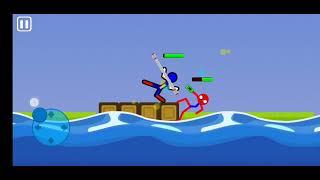 2игрока сражаются Supreme duelist stickman #video