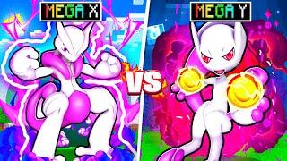 Mega MEWTWO X Vs Mega MEWTWO Y In Minecraft PIXELMON!