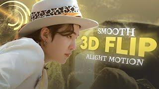 SMOOTH FLIP TRANSITION | alight motion tutorial (+preset)