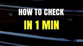 HOW TO CHECK FAULTY REAR PARKING SENSORS