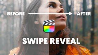 Make a swipe reveal effect in FCPX - Before & after effect NO PLUGINS!