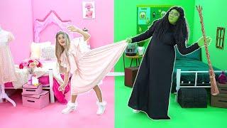 Ruby Elphaba and Bonnie Glinda Green vs. Pink Challenge