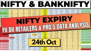 Nifty Prediction For Tomorrow 24th Oct | Bank Nifty Tomorrow Prediction | Tomorrow Market Prediction