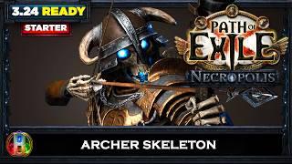 [PoE 3.24] LEAGUE STARTER - ARCHER SKELETONS GUARDIAN - PATH OF EXILE NECROPOLIS - POE BUILDS