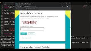 Bypass normal or image captcha using python selenium