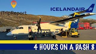 Flying an Icelandair Dash 8-200 to Nuuk