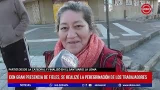 Con gran presencia de fieles, se realizó la peregrinación de los trabajadores