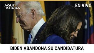 Aquí y Ahora: Carrera contrarreloj del Partido Demócrata tras renuncia de Biden a su candidatura