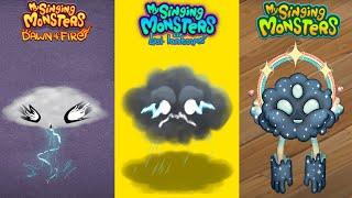 Dawn Of Fire Vs The Lost Landscapes Vs My Singing Monsters | Redesign Comparisons | All Comparisons
