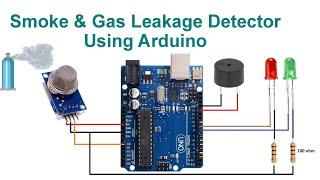 Smoke & Gas Leak Detector Using Arduino With Code and Circuit || Proteus Simulation