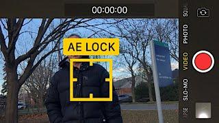 Fixing Brightness on Videos: AE Lock on iPhone for Exposure