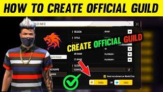 How To Create Guild In Free Fire 2023 ! Free Fire Me New Guild Kaise Banaye ! How To Make Guild Ff