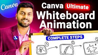 Canva Whiteboard Animation: Create Engaging Videos Like a Pro! Full Canva Tutorial 2025 [Hindi]