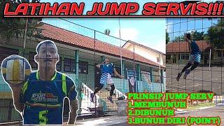 LATIHAN JUMP SERVIS BOLA VOLLY|| untuk pemula