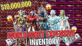 MY INVENTORY WORTH $10,000,000 CRORE | INDIA'S MOST EXPENSIVE INVENTORY | BGMI BIGGEST INVENTORY