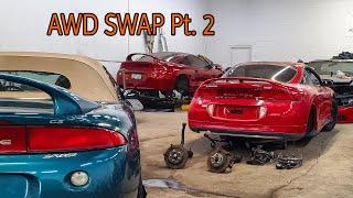 DSM Mitsubishi Eclipse FWD to AWD Swap (Build and Restoration) PT 2