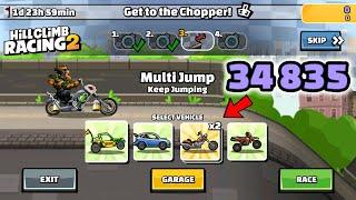 Hill Climb Racing 2 - 34835 points in GET TO THE CHOPPER Team Event