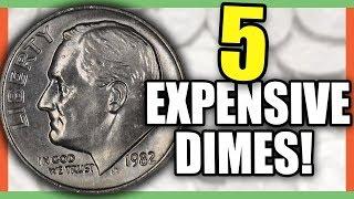 5 VALUABLE DIME ERROR COINS WORTH MONEY - EXPENSIVE COINS TO LOOK FOR