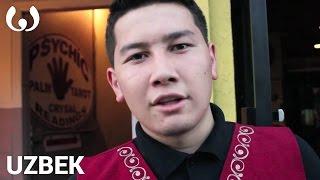 WIKITONGUES: Adam speaking Uzbek