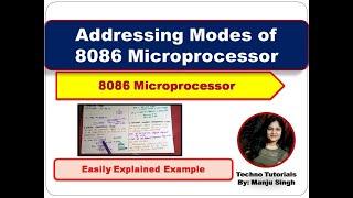 U3L7| Addressing Modes of 8086 Microprocessor | 8086 Addressing Mode | example | 8086 microprocessor