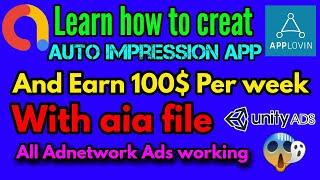 How to earn 10$ to 20$ per day with Admob || YouTube video downloading app aia || in english