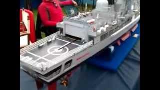 hms manchester type 42 destroyer , model boat