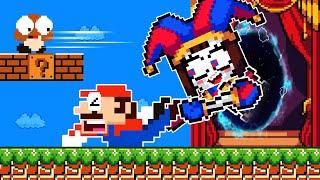 The Amazing Digital Circus: Pomni challenges Mario in Super Mario Bros. Level Up | Game Animation