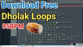Top 22 Dholak Loops 95 BPM Download No Password And No Copyright || How To Download Dholak Samples