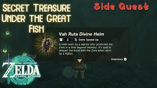 Secret Treasure Under the Great Fish - Side Quest Walkthrough  |  The Legend of Zelda: TOTK