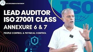 Lead Auditor ISO 27001 Annexure 6 (People Control) & 7 (Physical control)