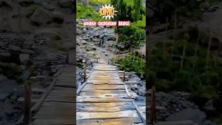 Crossing Most Dangerous Wooden Suspension Bridge On the way Nangma Valley || INCREDIBLE K2 #azan